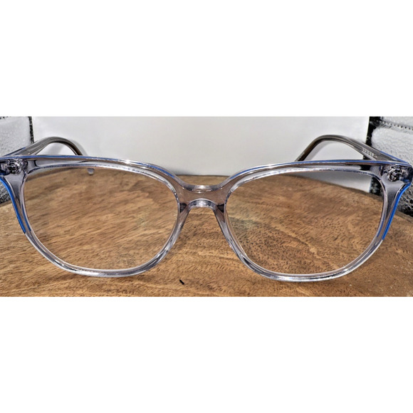 Zenni Optical Clear Blue Eyeglass Frames 662916 Mist 53-14-136 - Picture 2 of 9